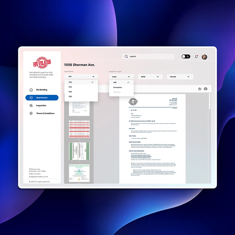 Client portal redesign